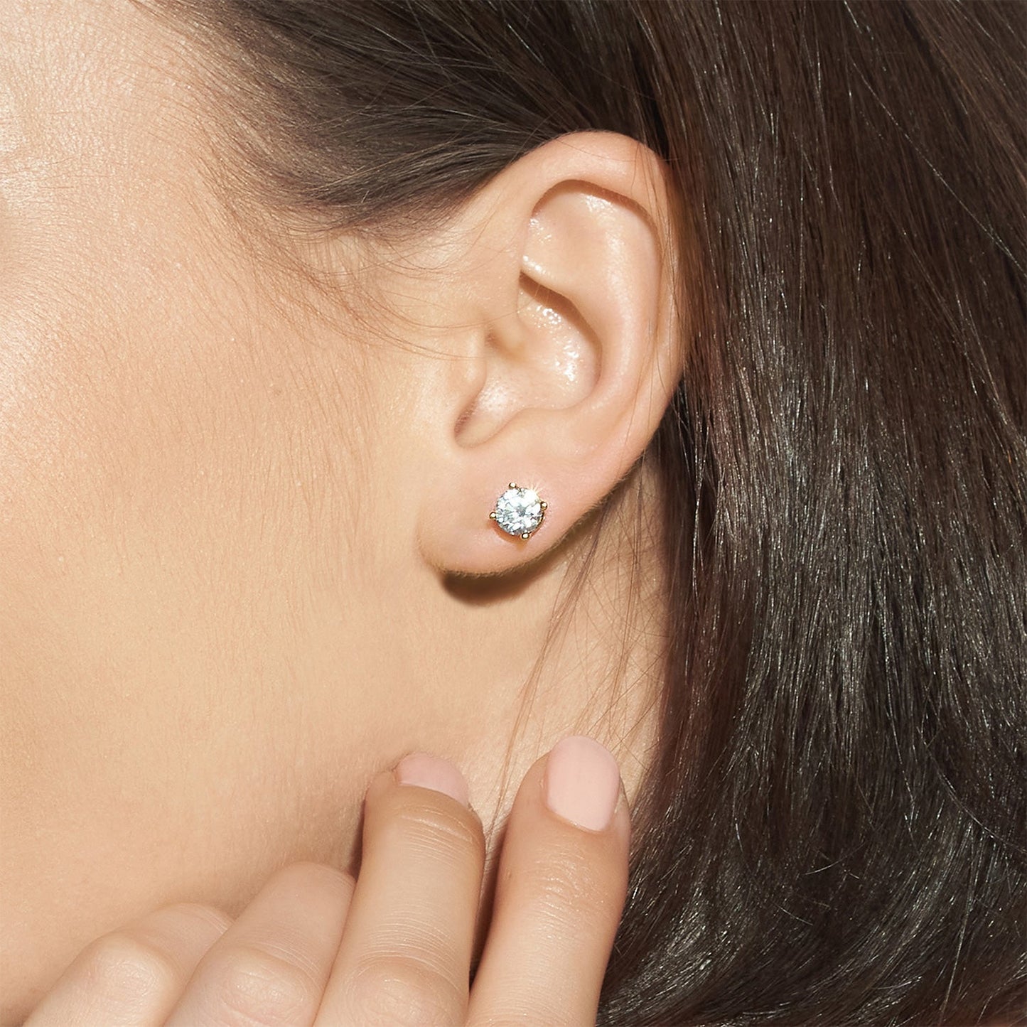 Round Solitaire Studs Small