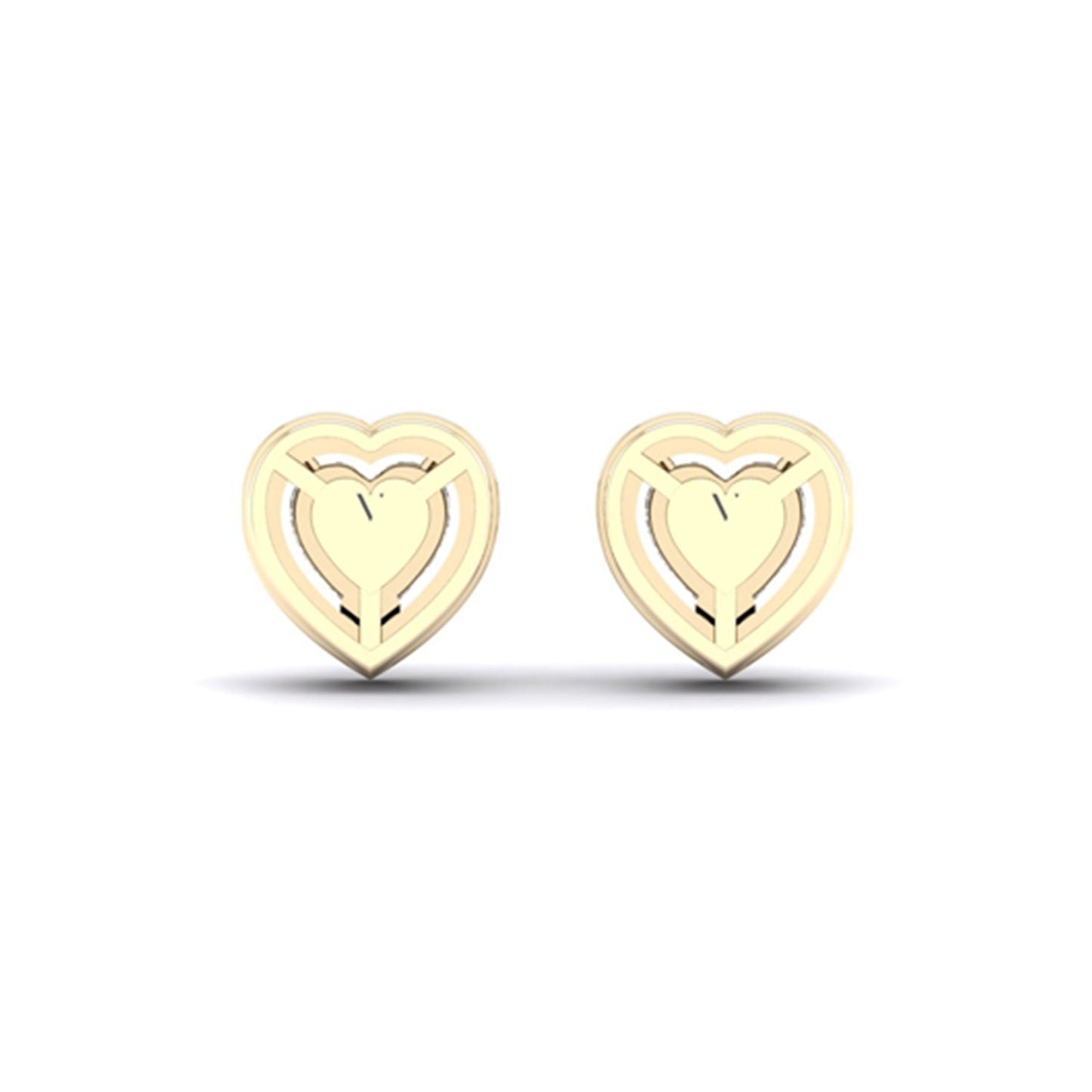 Heart Halo Studs_Product Angle_1 Ct. - 3