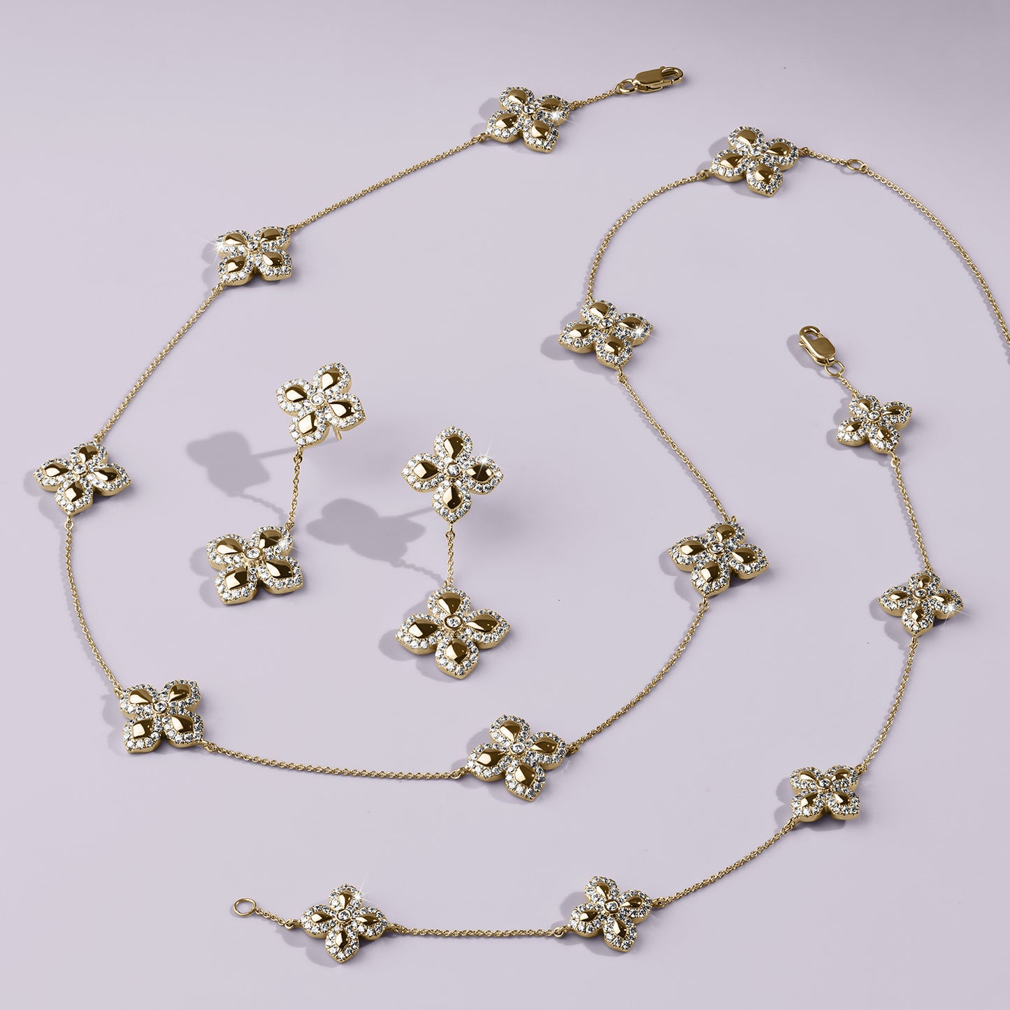 La Fleur Diamond Contour Stationed Bracelet