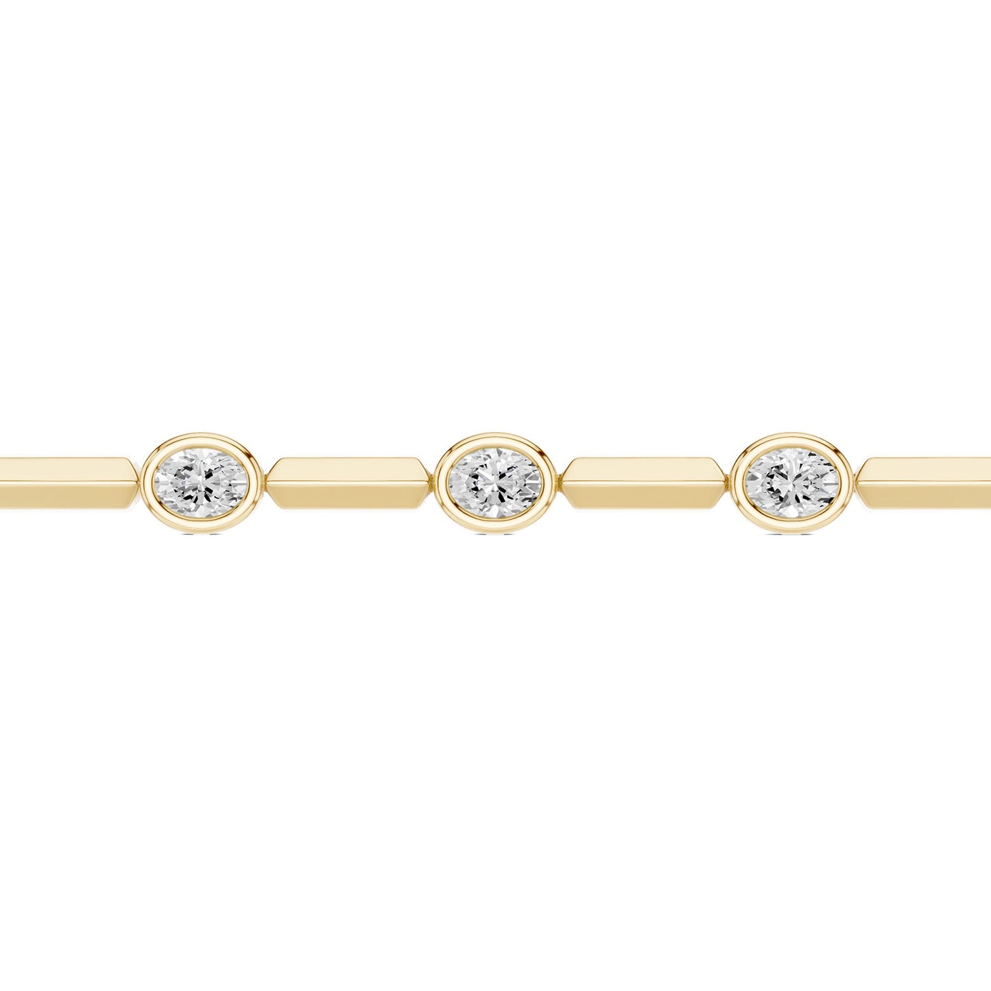 Luxe Bezel-Set Oval Tennis Bracelet