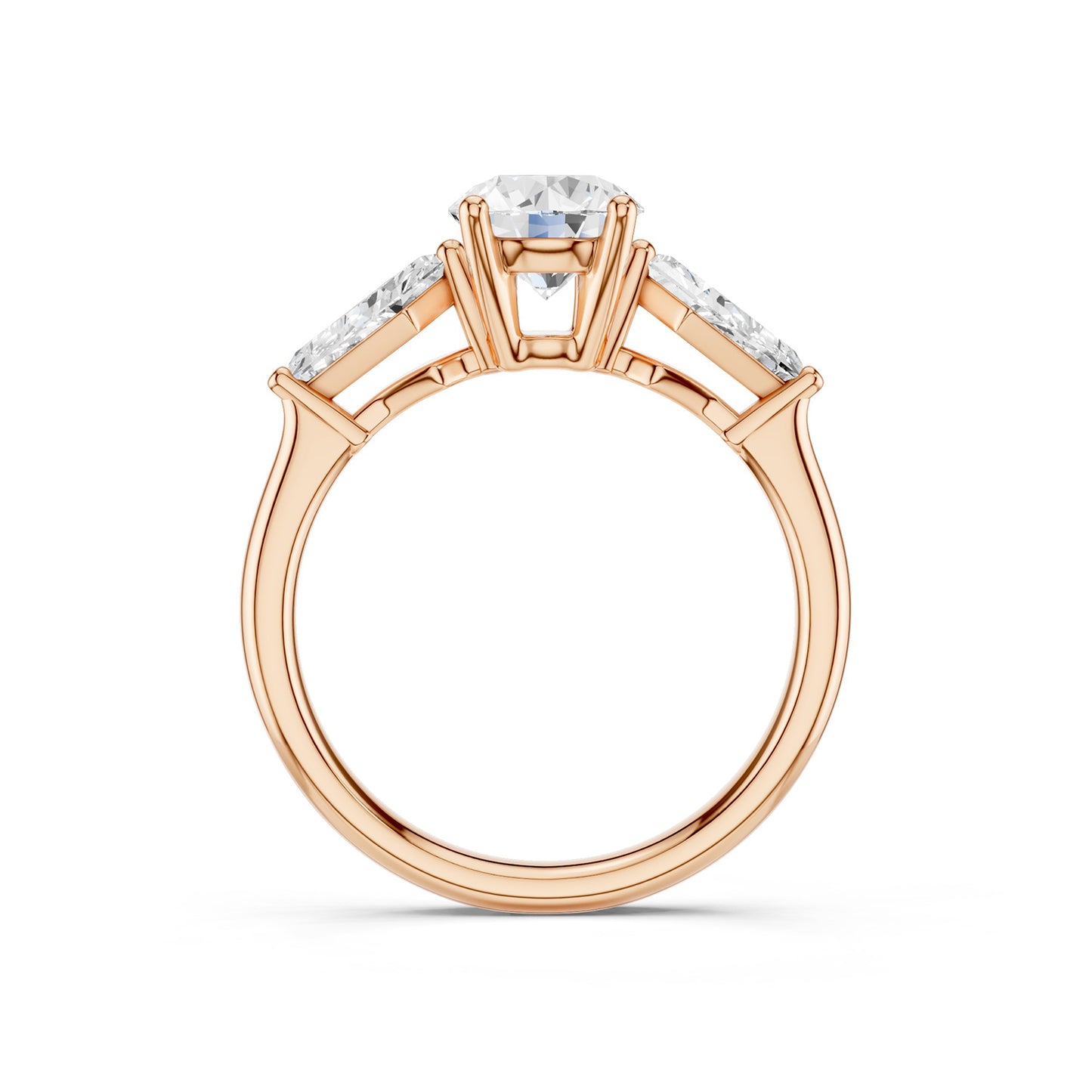 Round - Kite Trinity Diamond Ring