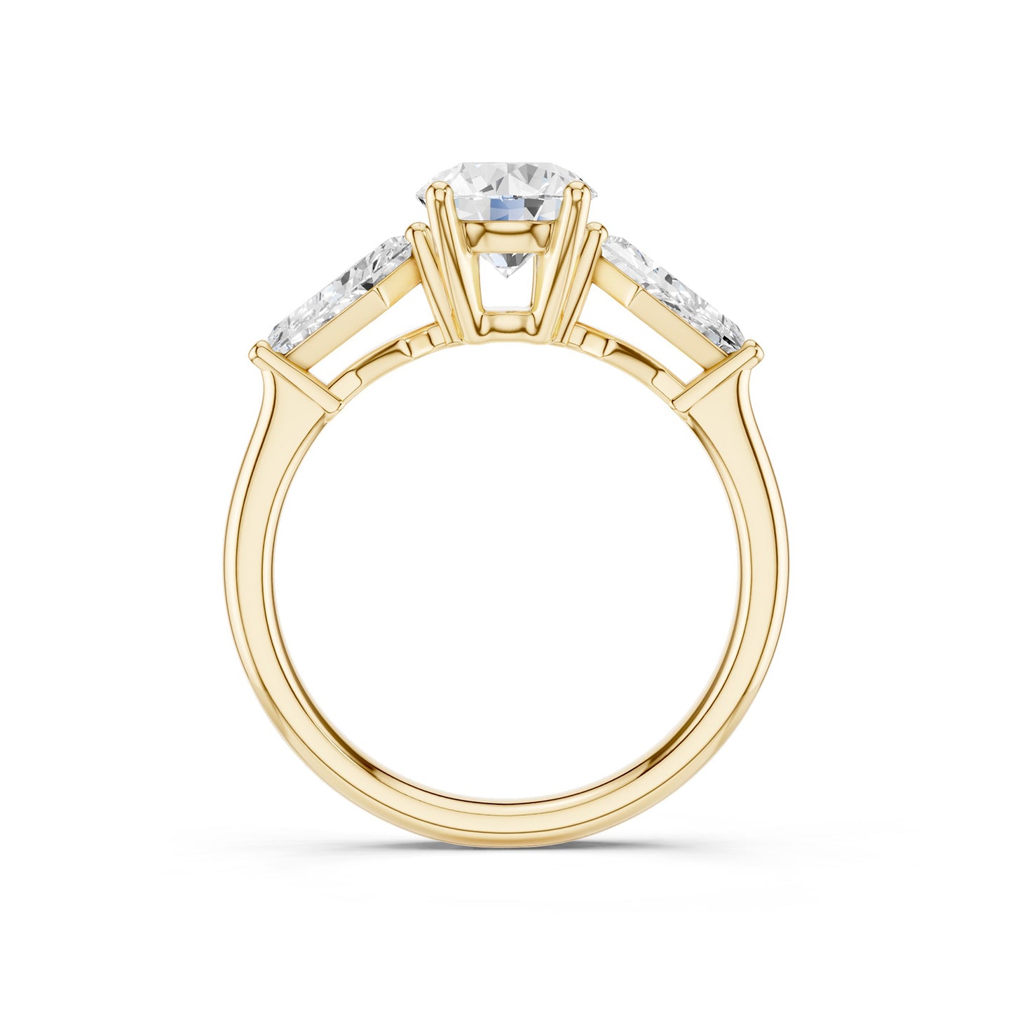 Round - Kite Trinity Diamond Ring