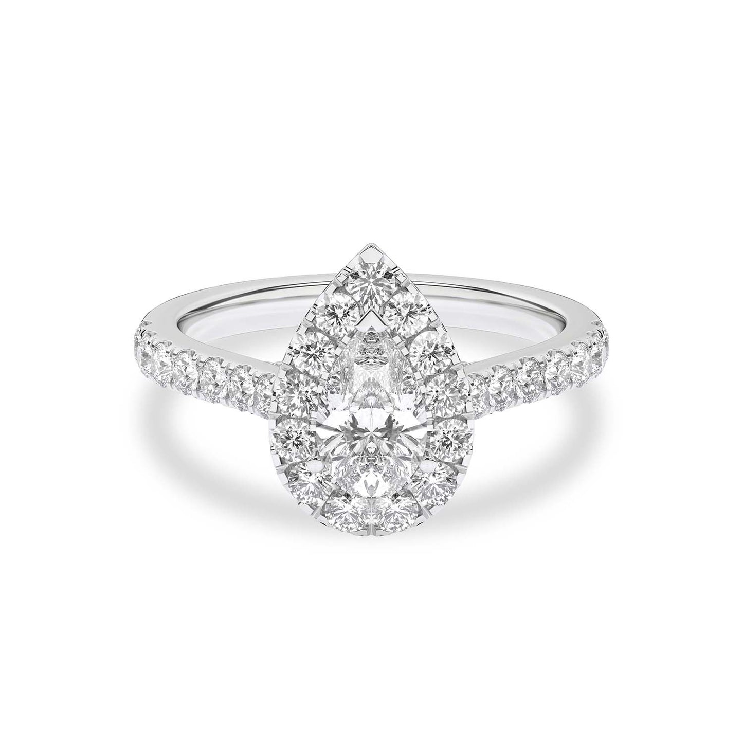 Signature Dewdrop Halo Ring