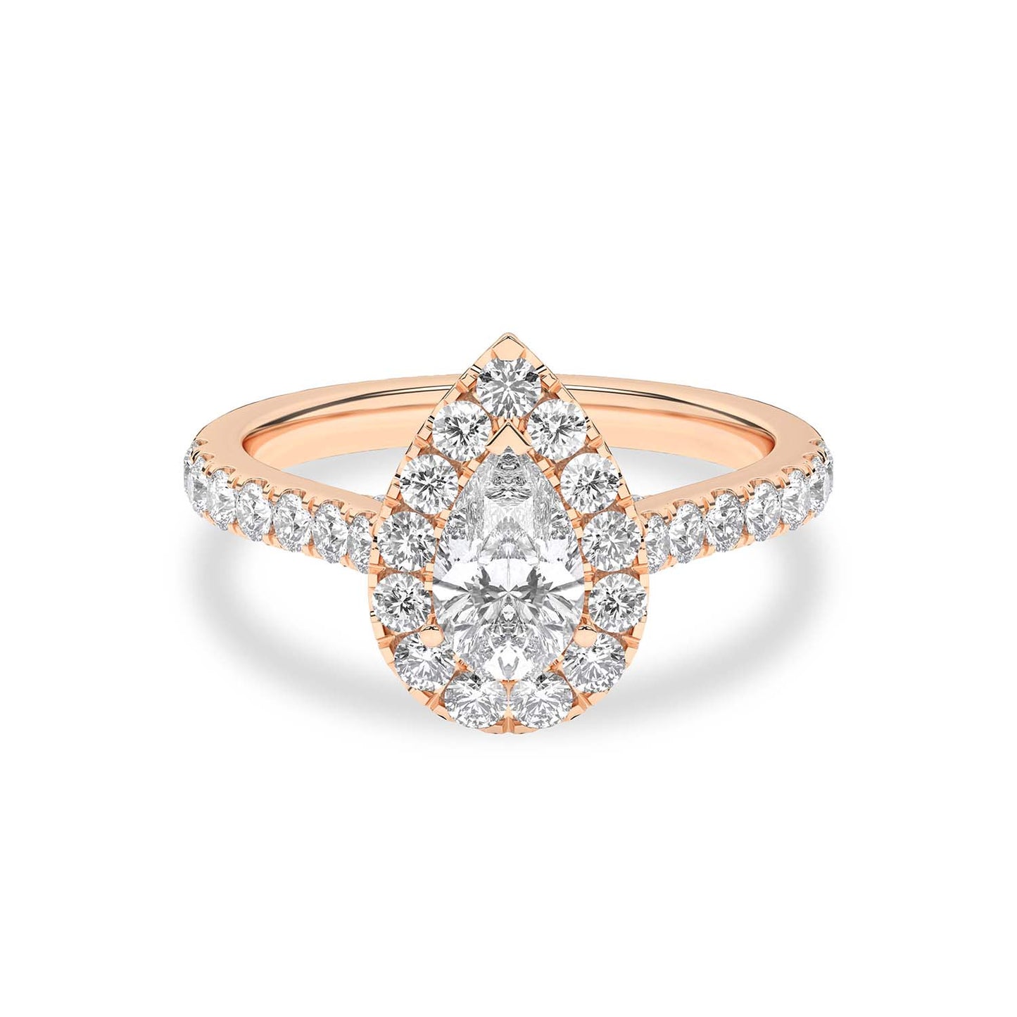 Signature Dewdrop Halo Ring