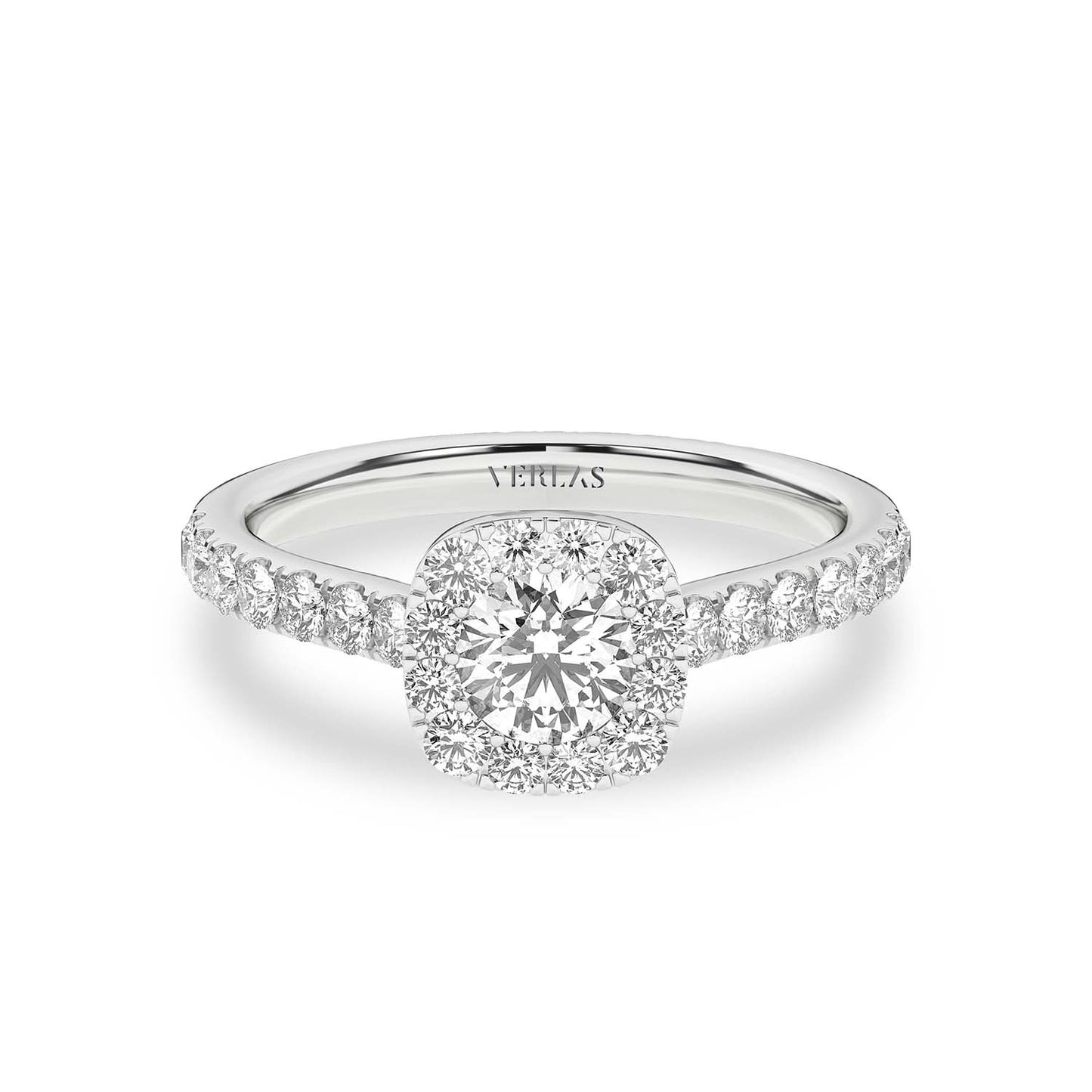 Signature Iconic Round-Princess Halo Ring