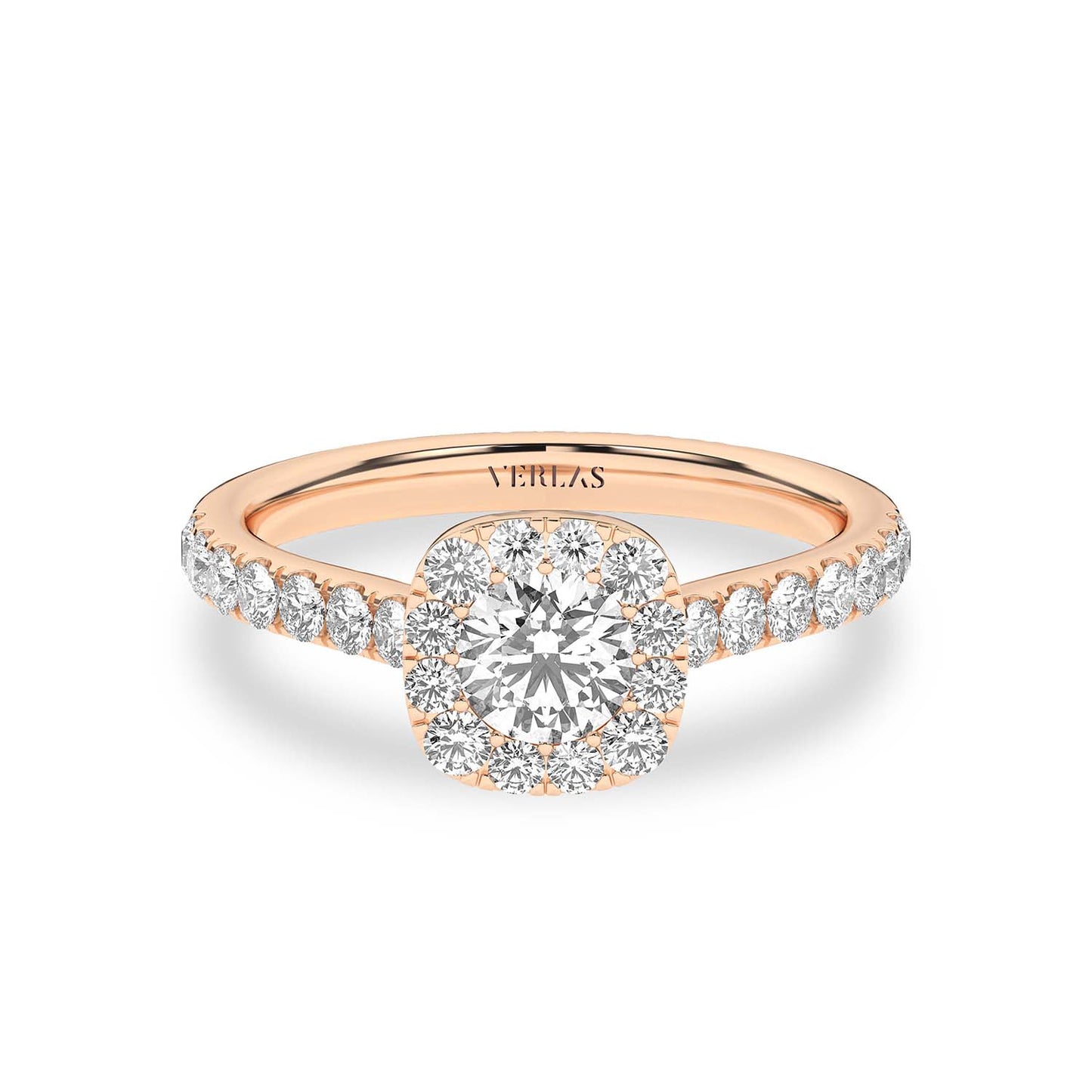 Signature Iconic Round-Princess Halo Ring