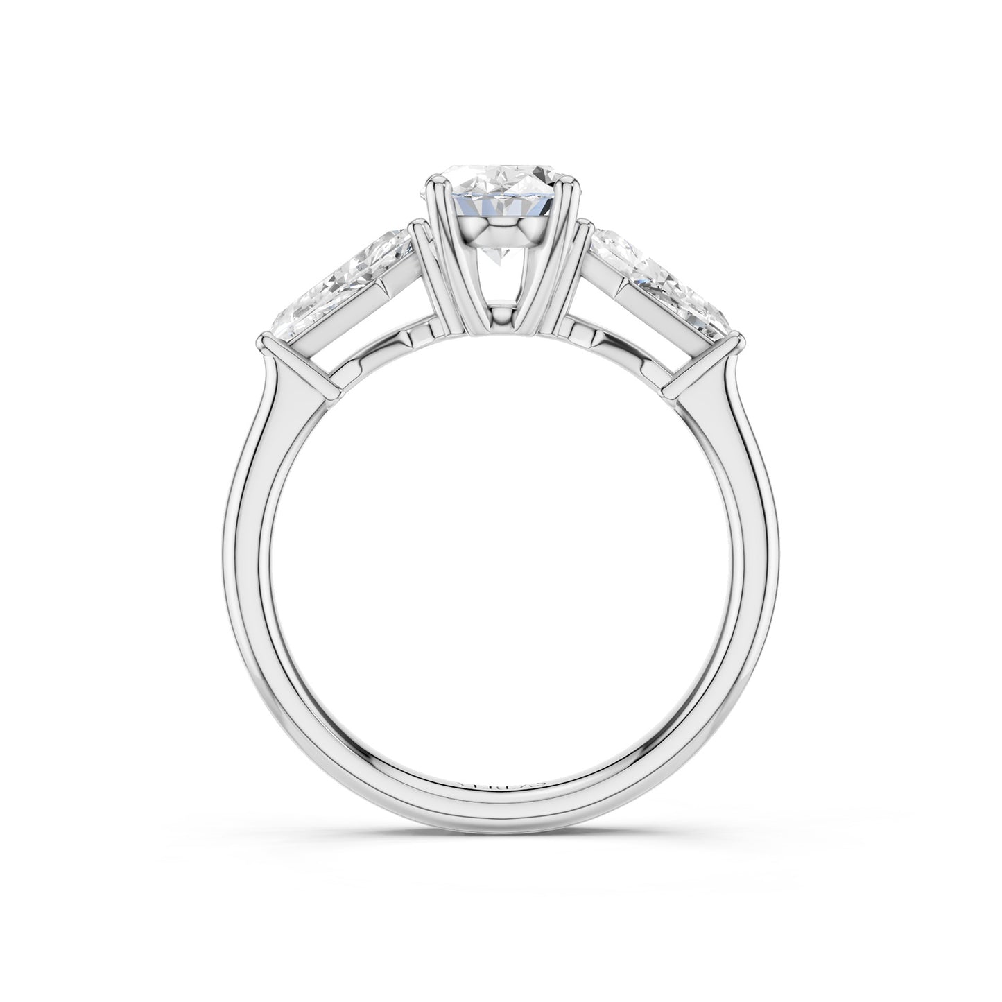Oval - Kite Trinity Diamond Ring