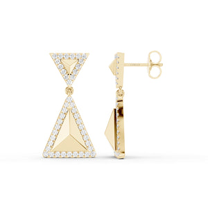 Pyramid Luxe Contour Earrings