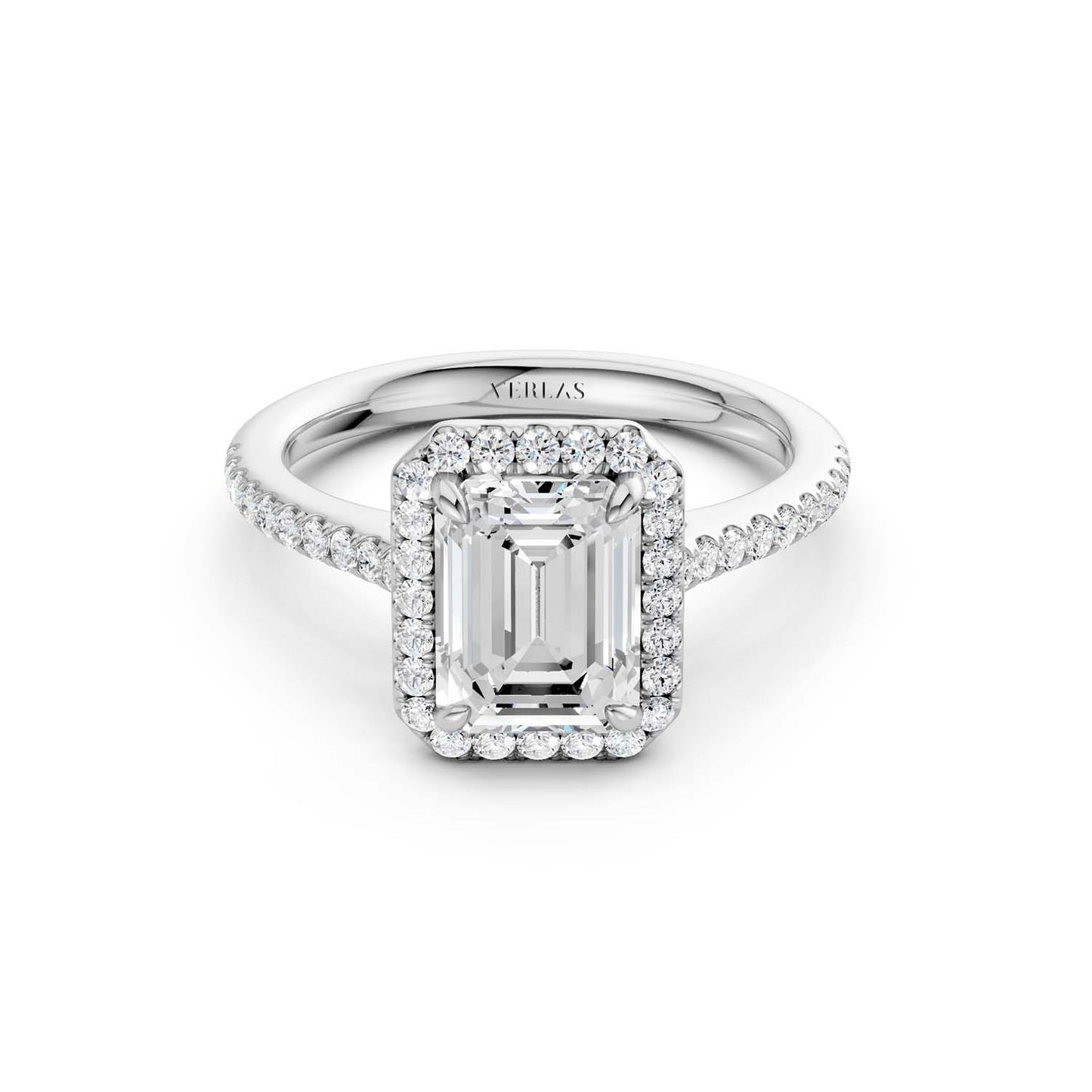 Emerald Signature Halo Ring