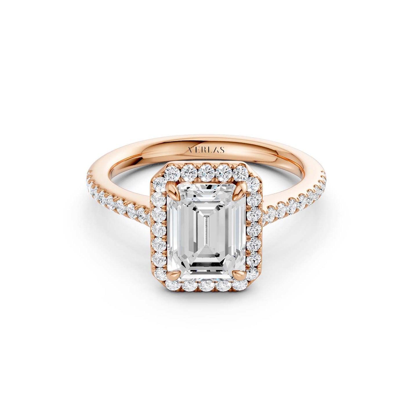 Emerald Signature Halo Ring