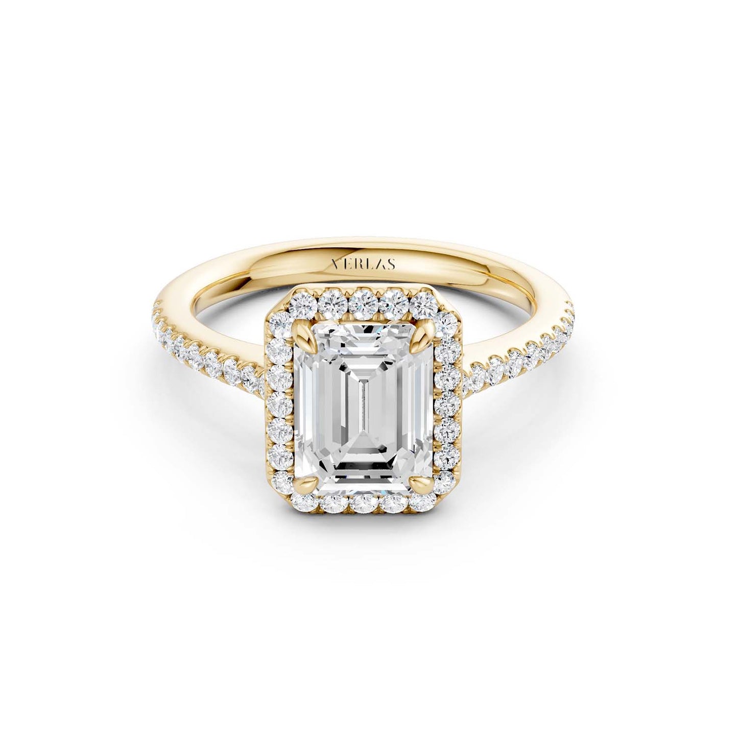 Emerald Signature Halo Ring