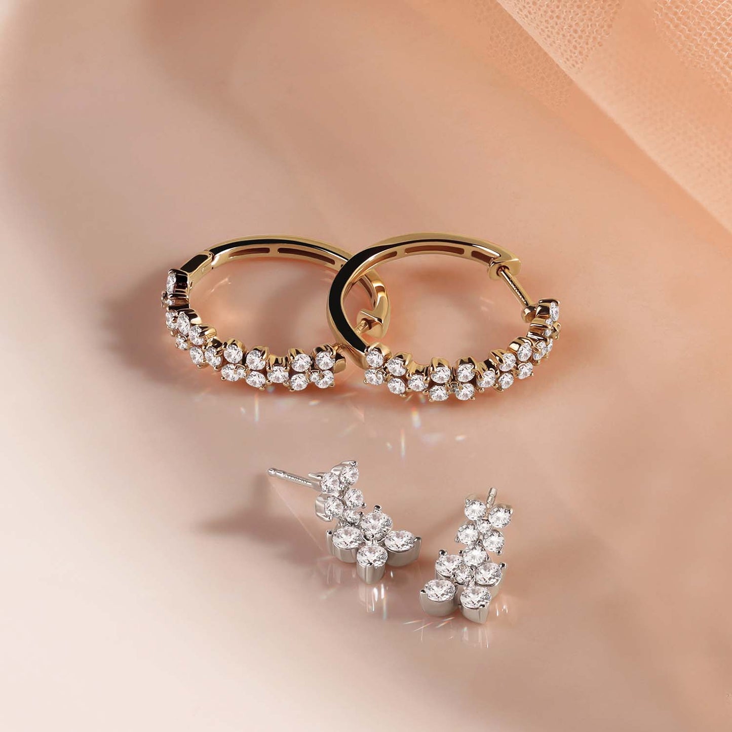 Alyssa Cuatro Floral Hoops