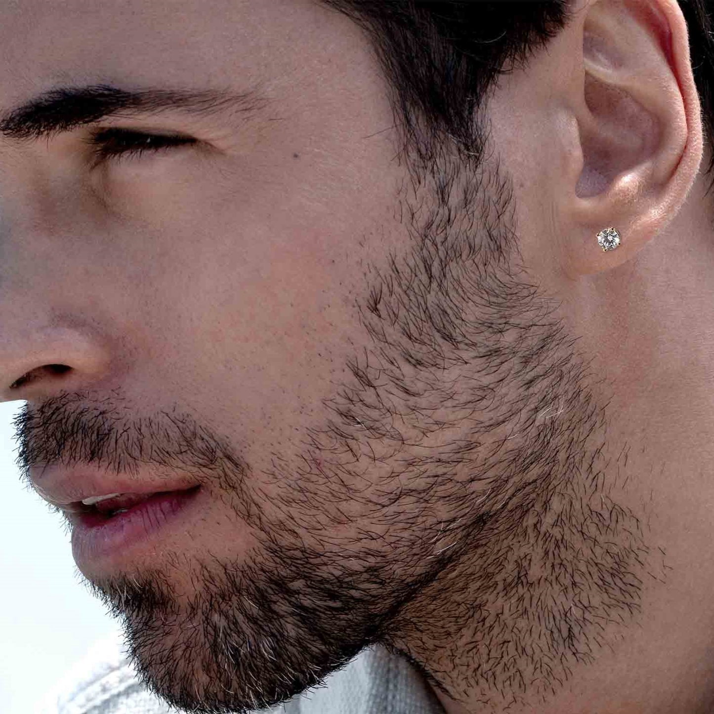 Round Solitaire Studs Medium