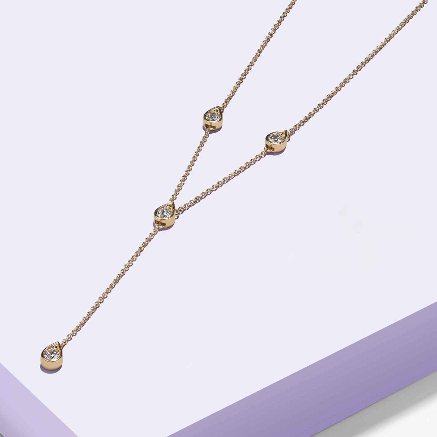 Dewdrop Stationed Y Necklace
