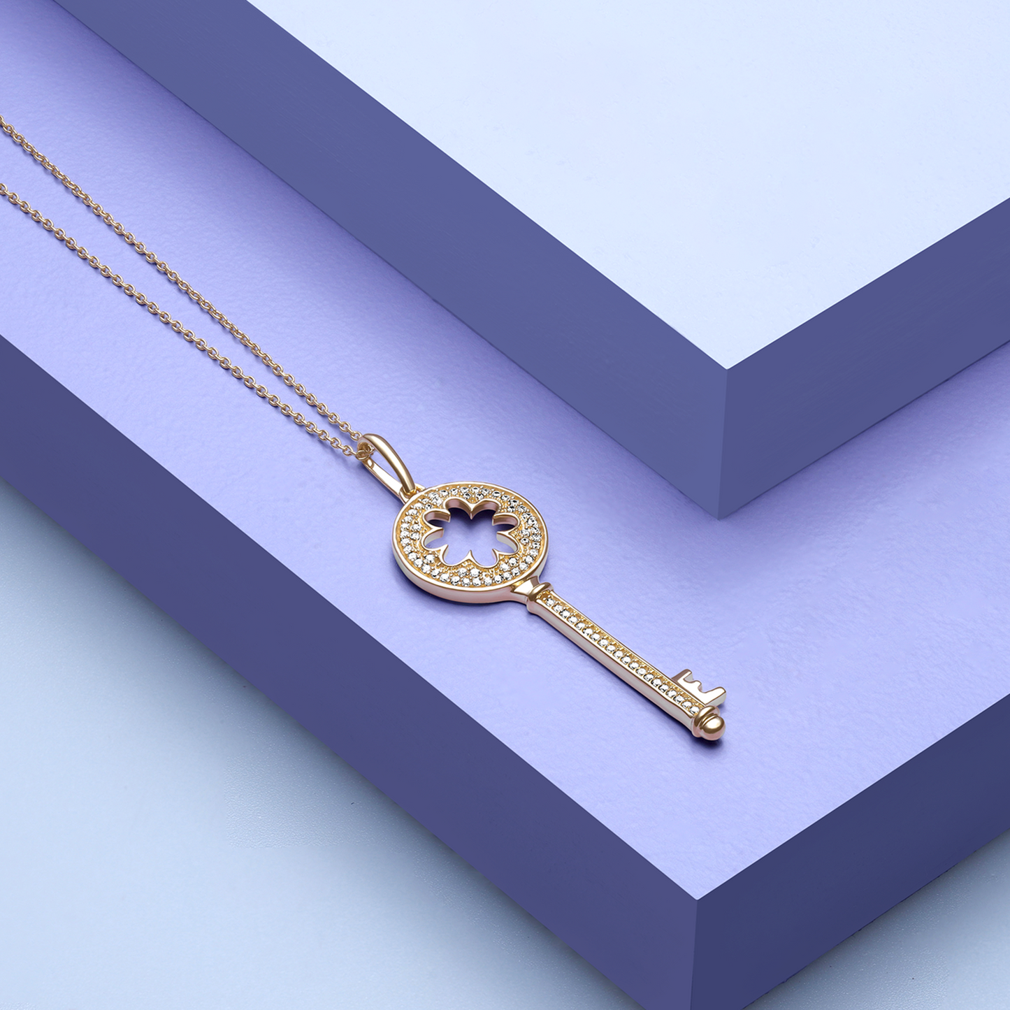 Blooming Key Necklace