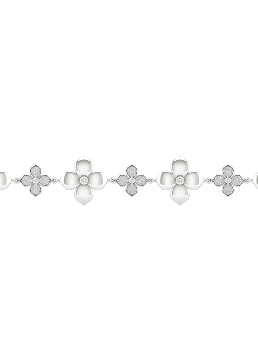 La Fleur Diamond Radiant Stationed Bracelet