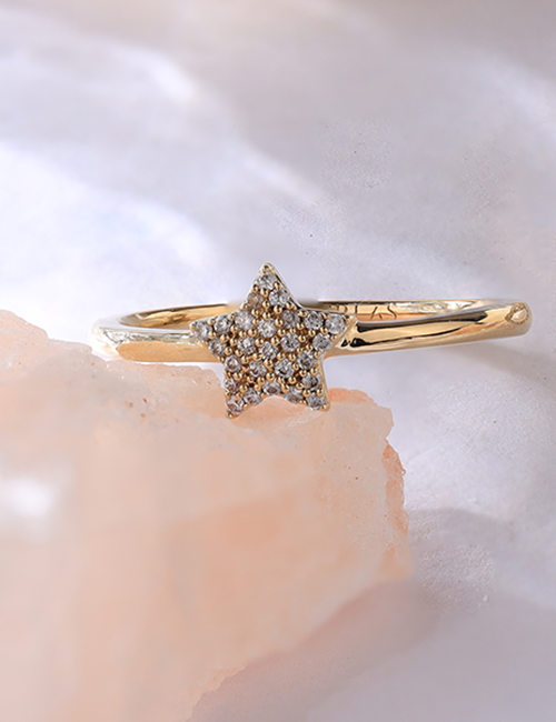 Mini-Glistening Star Ring