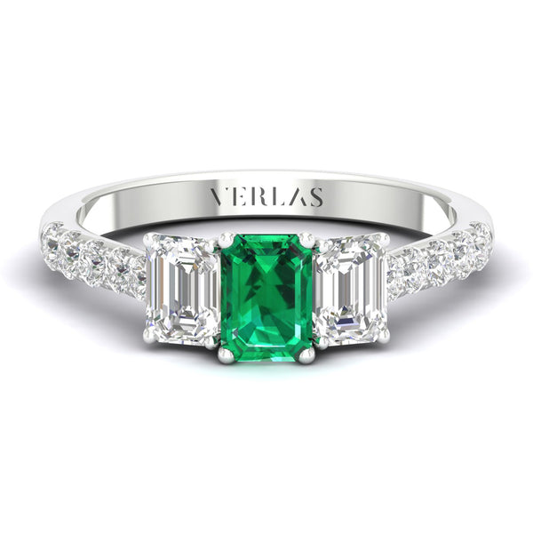 Emerald Gemstone and Diamond Vows_Product Angle_PCP Main Image