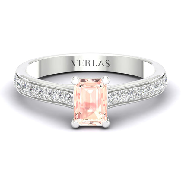 Gemstone Trailing Diamonds Emerald Ring_Product Angle_PCP Main Image