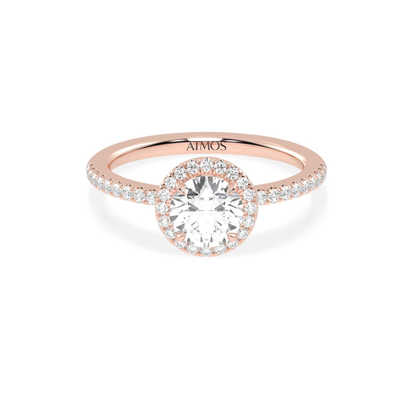 Luxe Round Halo Ring