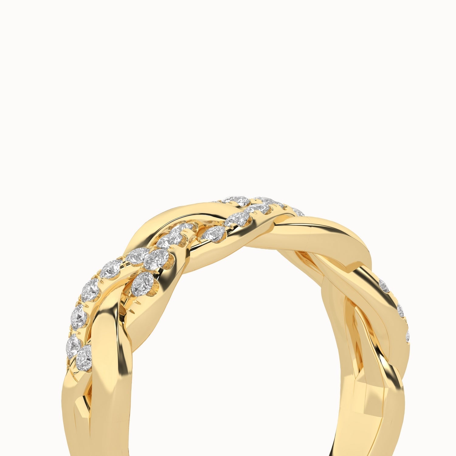 Triple Entwined Braid Ring_Product Angle_1/3Ct - 5