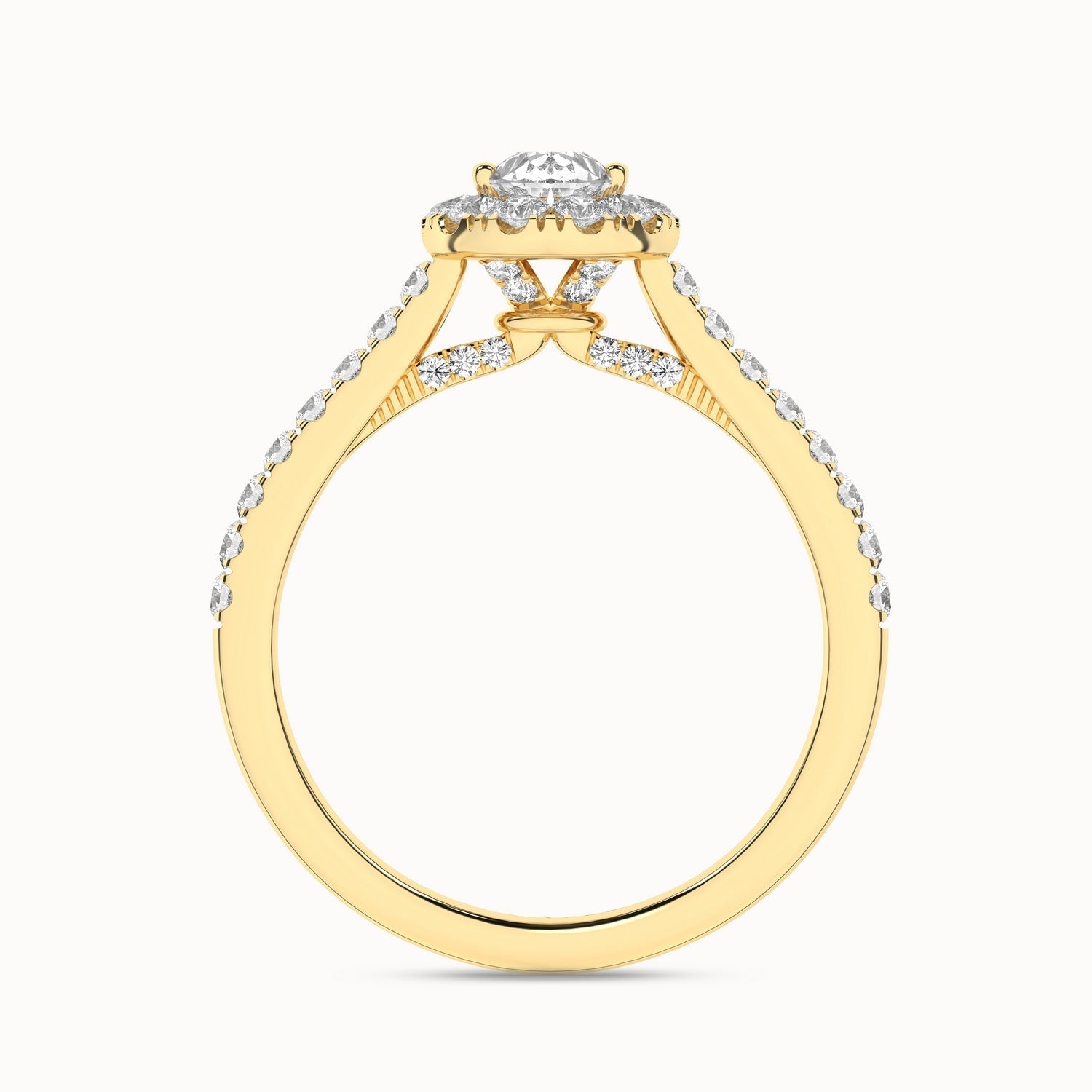 Signature Dewdrop Halo Ring_Product Angle_1Ct - 3