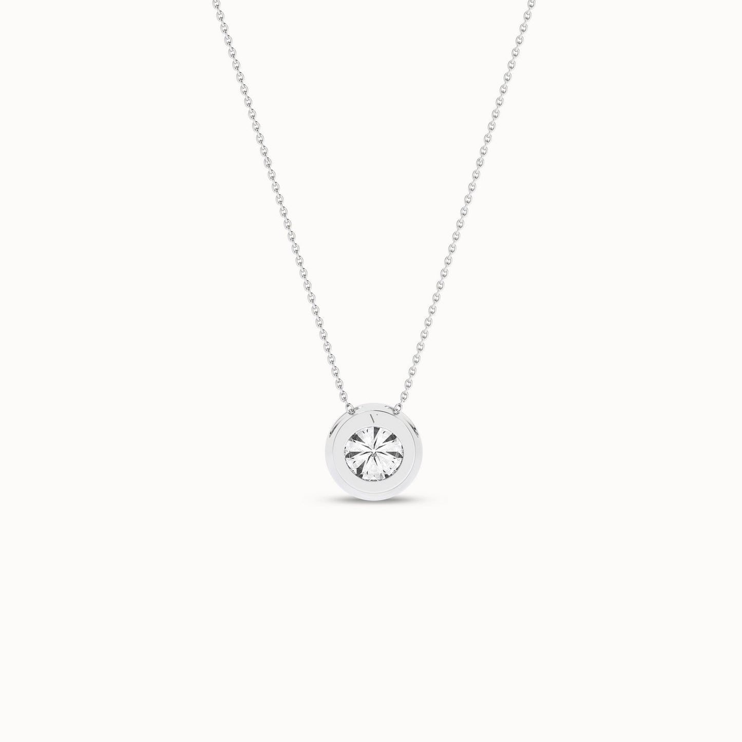 Encompassing Round Necklace_Product Angle_1/2Ct. - 1