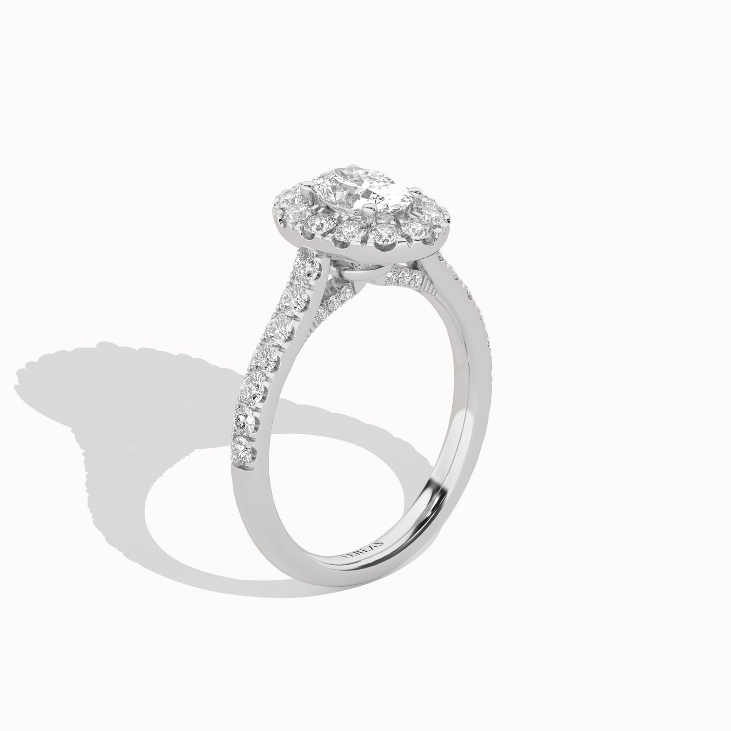 Signature Ellipse Halo Ring_Product Angle_1 1/2Ct - 2