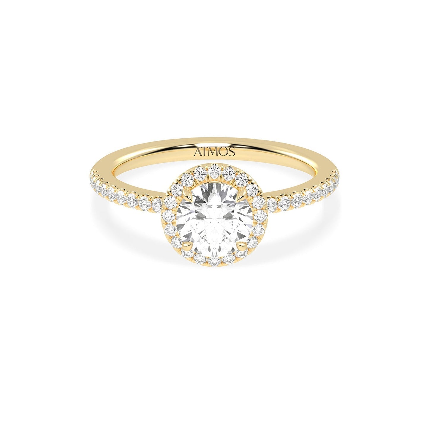 Luxe Round Halo Ring