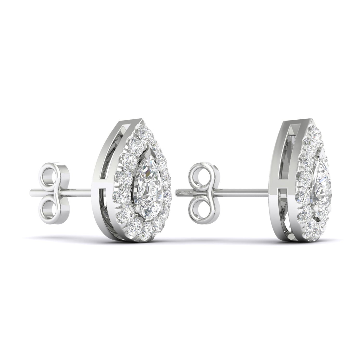 Dewdrop Halo Studs_Product Angle_1/2 Ct. - 2