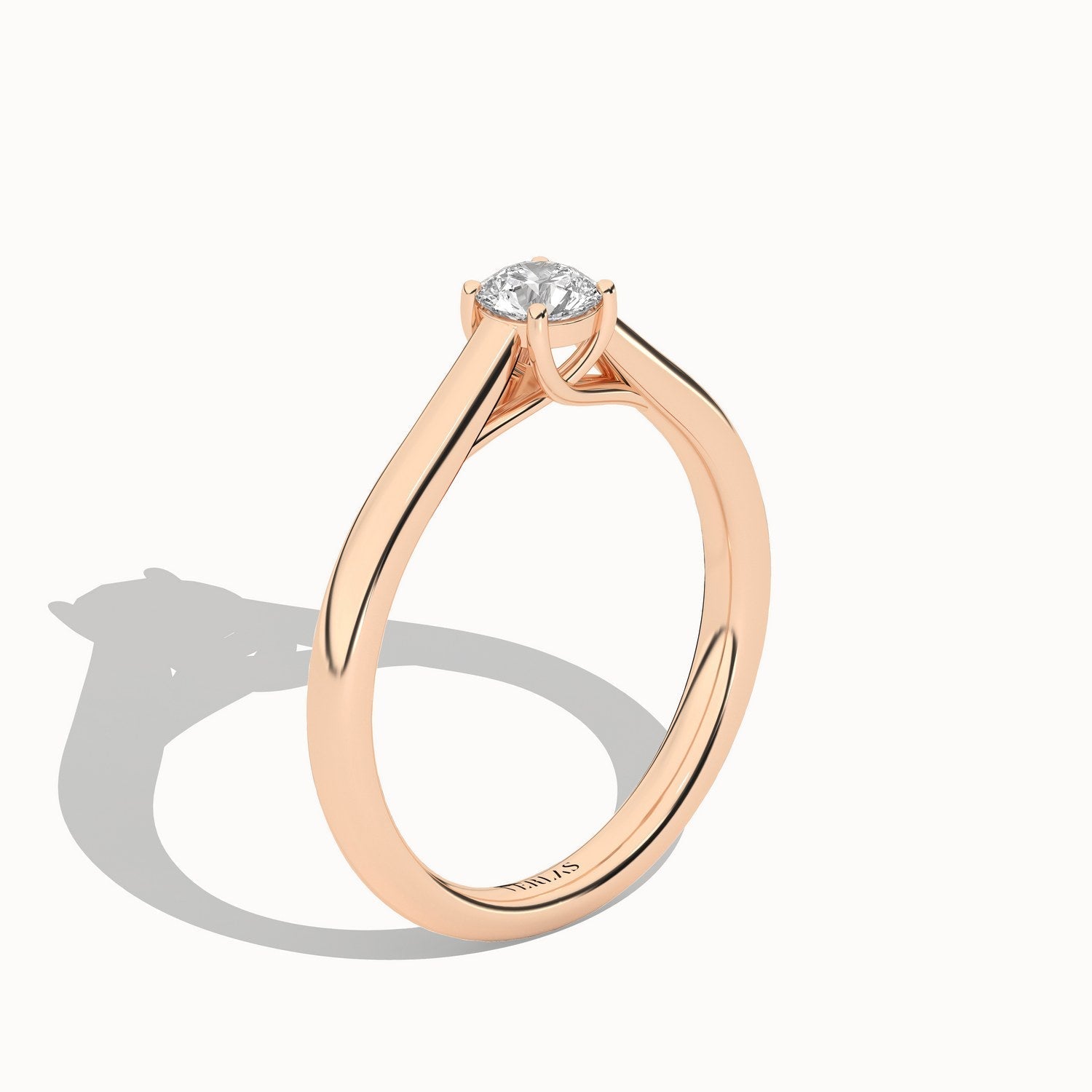 Timeless Round Ring_Product Angle_1/3Ct - 4