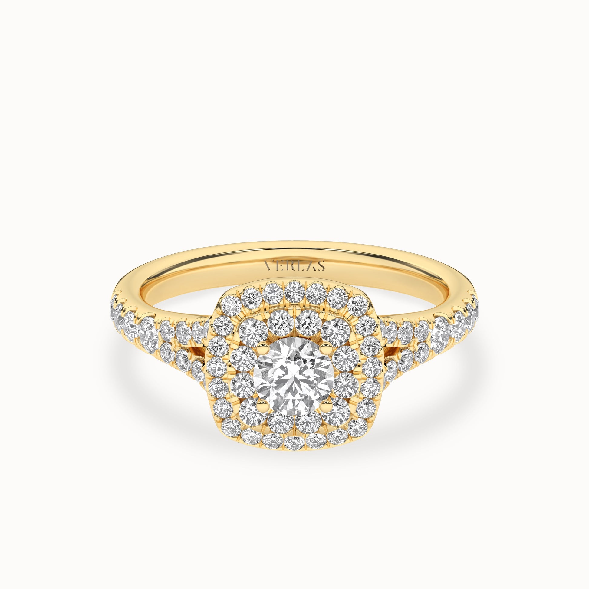 Round-Center Princess Double Halo Ring_Product Angle_1Ct - 1