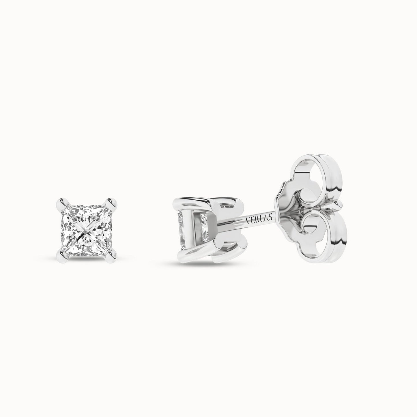 Princess Solitaire Studs_Product Angle_1/2Ct. - 3