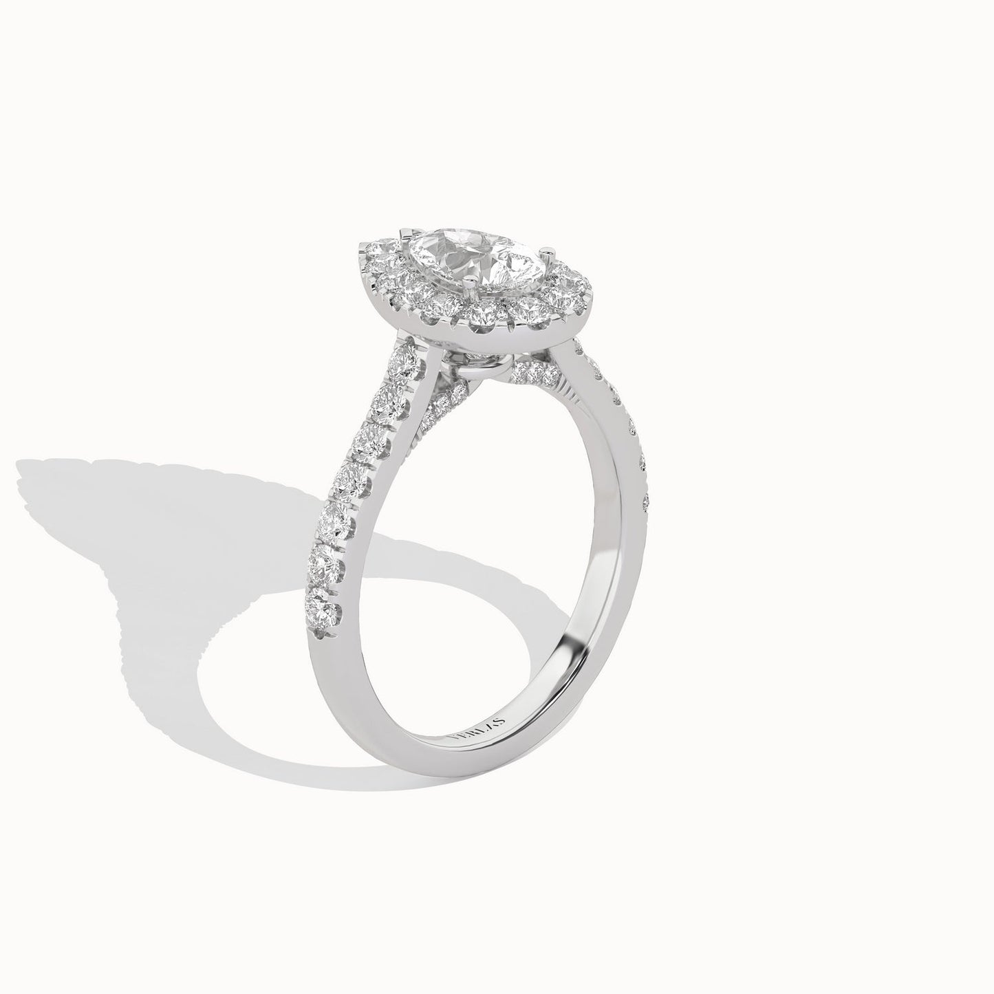 Signature Dewdrop Halo Ring_Product Angle_1 1/2Ct - 2
