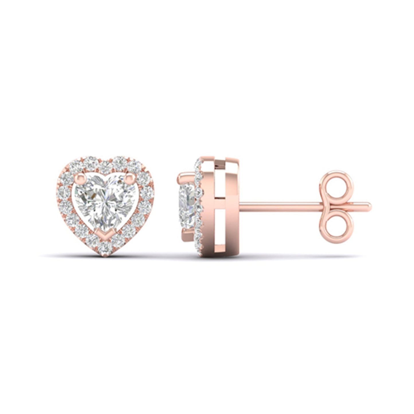 Heart Halo Studs_Product Angle_PCP Main Image