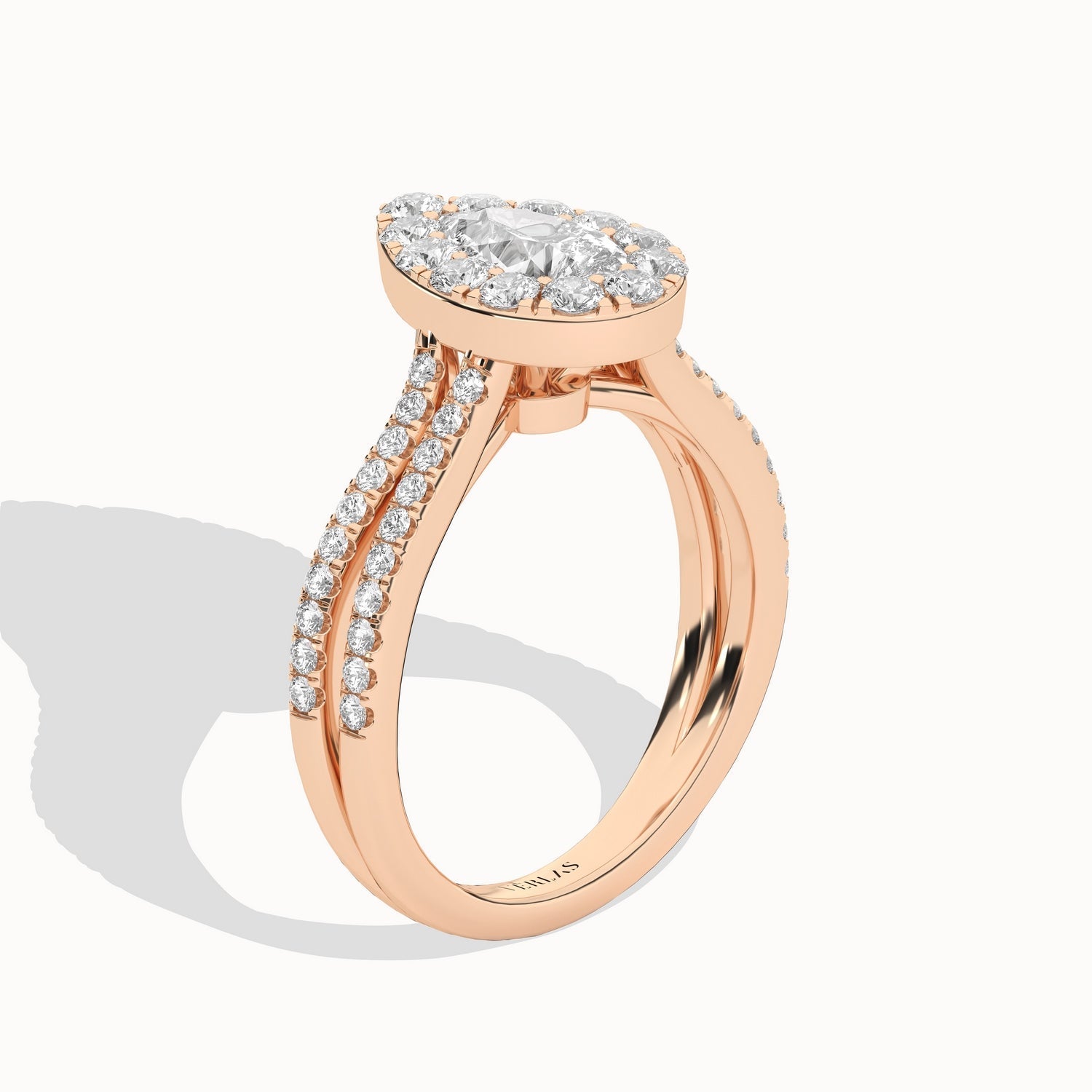 Unified Iconic Dewdrop Halo Ring_Product Angle_1 5/8Ct - 2