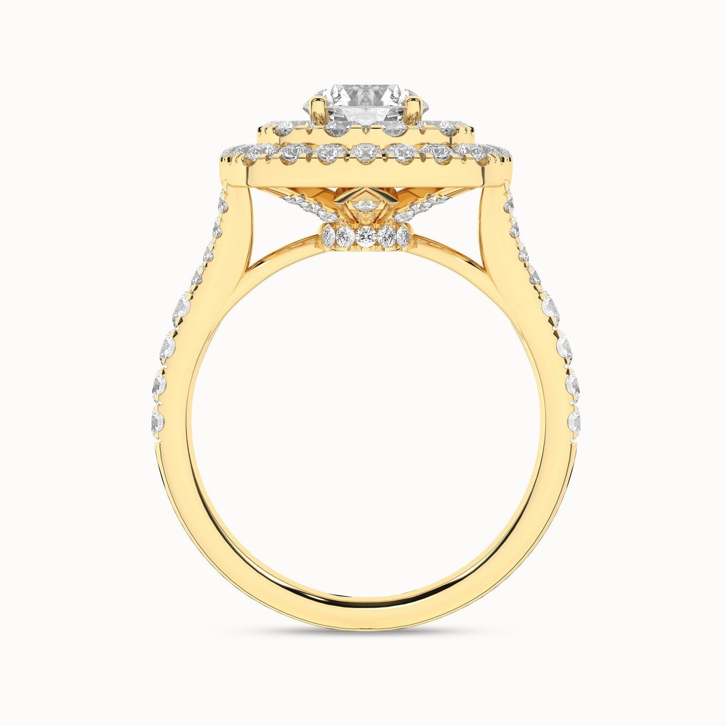 Round-Center Princess Double Halo Ring_Product Angle_2 1/4Ct - 2