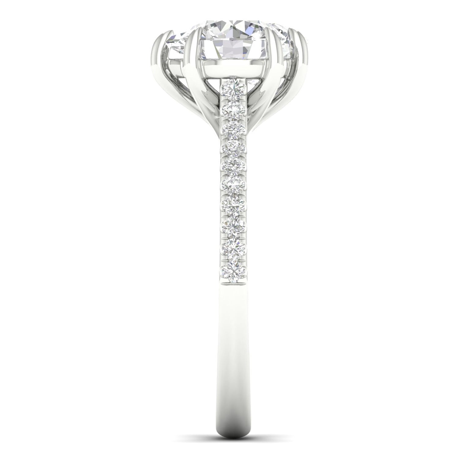 Atmos Pear Round Two Stone Diamond Ring_Product Angle_2 1/6 Ct. - 4
