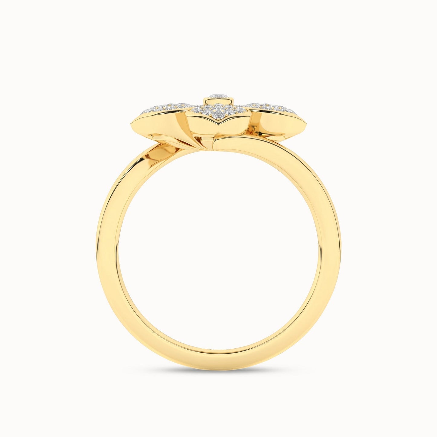 La Fleur Diamond Radiant Ring_Product Angle_1/4Ct - 3