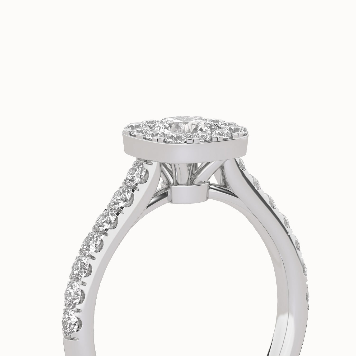 Signature Iconic Round-Princess Halo Ring_Product Angle_1 1/3Ct - 5