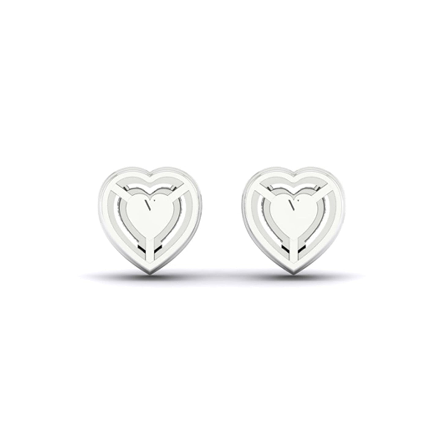 Heart Halo Studs_Product Angle_1 Ct. -  3