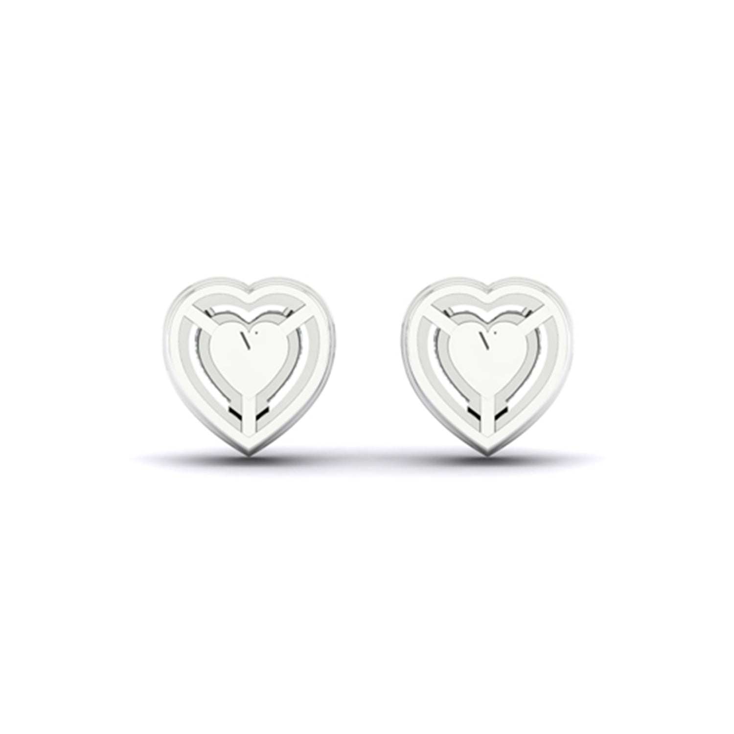 Heart Halo Studs_Product Angle_1 Ct. -  3