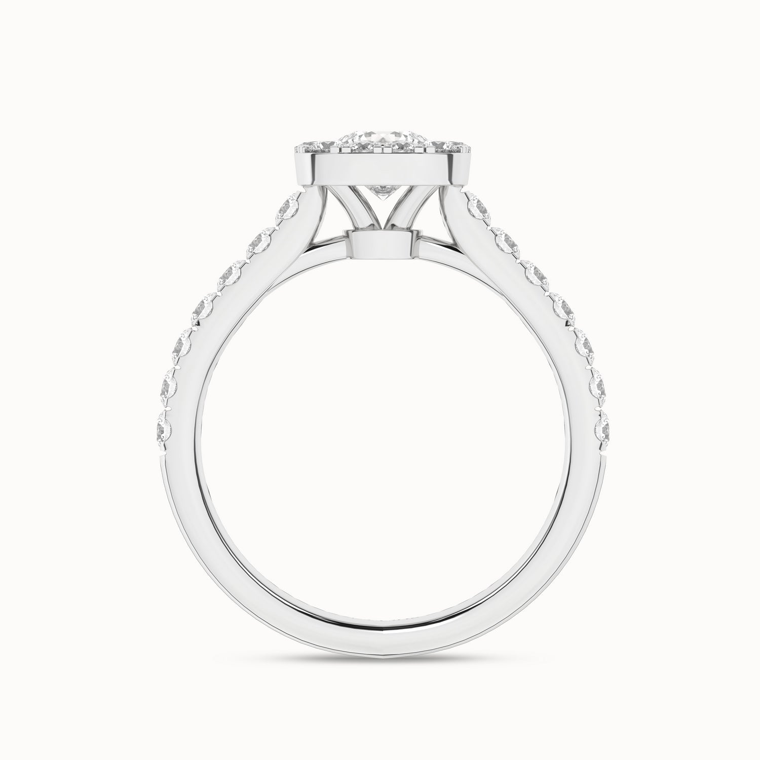 Signature Iconic Round-Princess Halo Ring_Product Angle_1 1/3Ct - 2