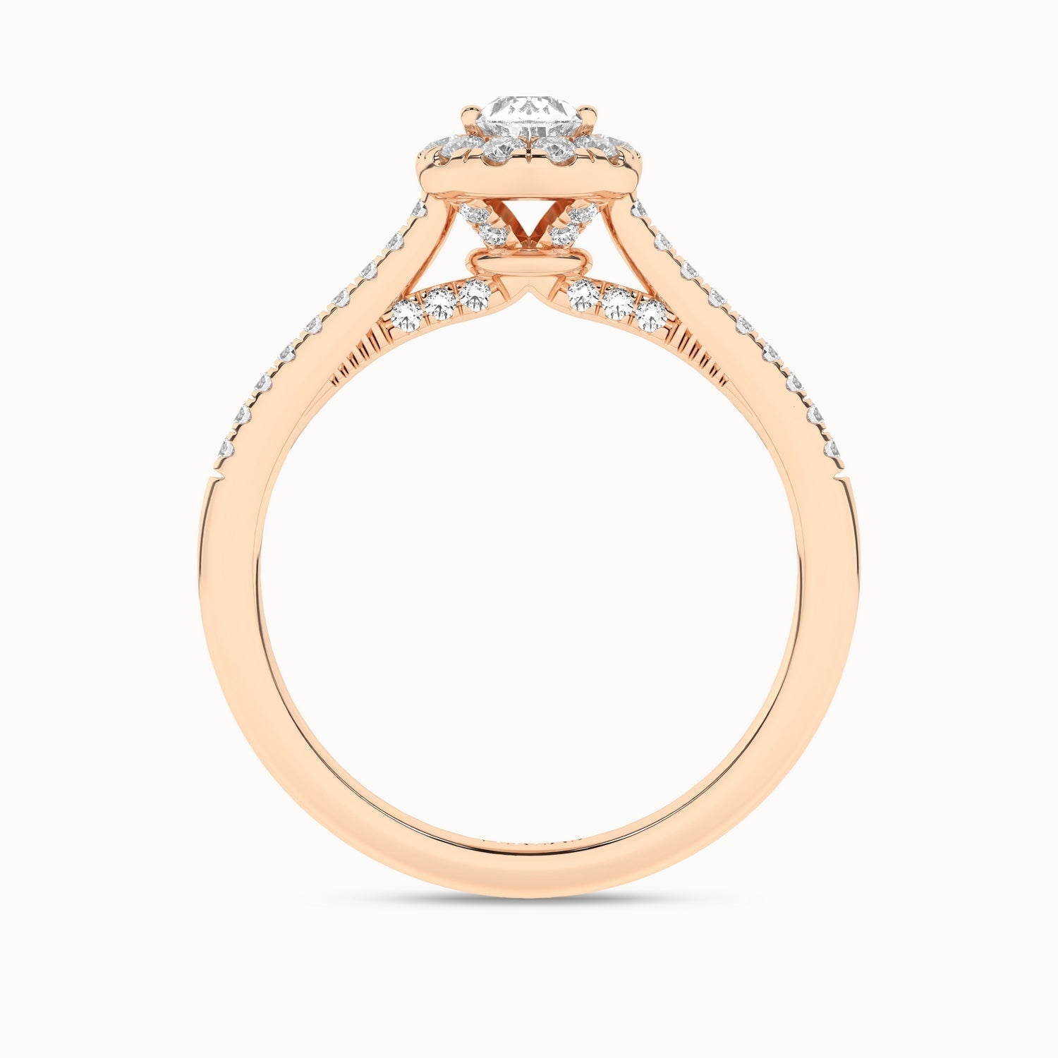 Signature Dewdrop Halo Ring_Product Angle_3/4Ct - 3