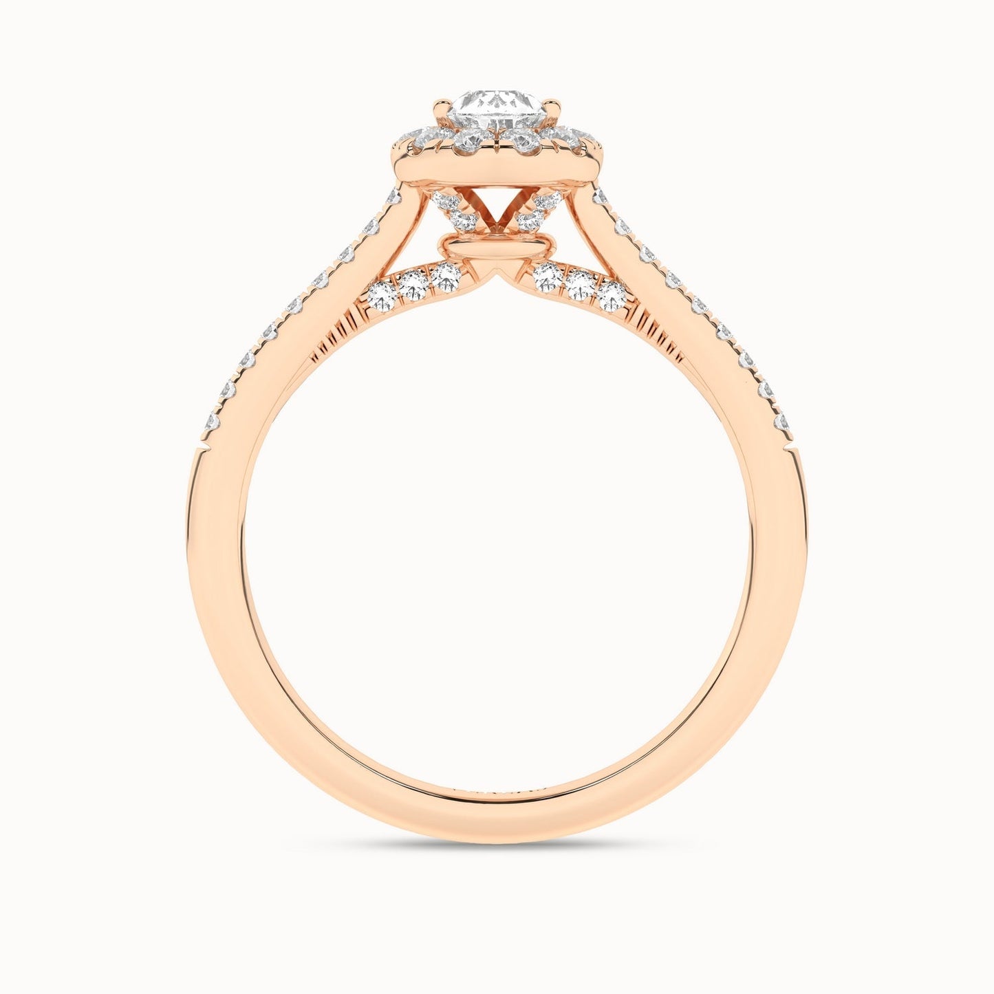 Signature Dewdrop Halo Ring_Product Angle_3/4Ct - 3