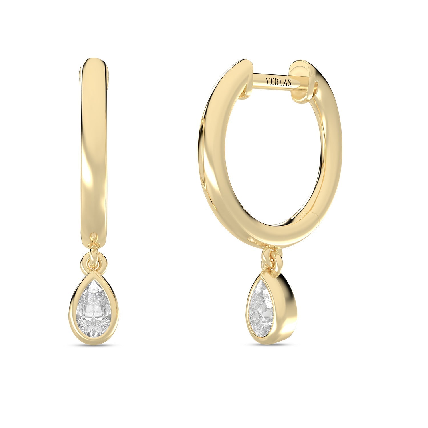 Mini-Dewdrop Encompassing Drop Hoops_Product Angle_1/5 Ct. - 2