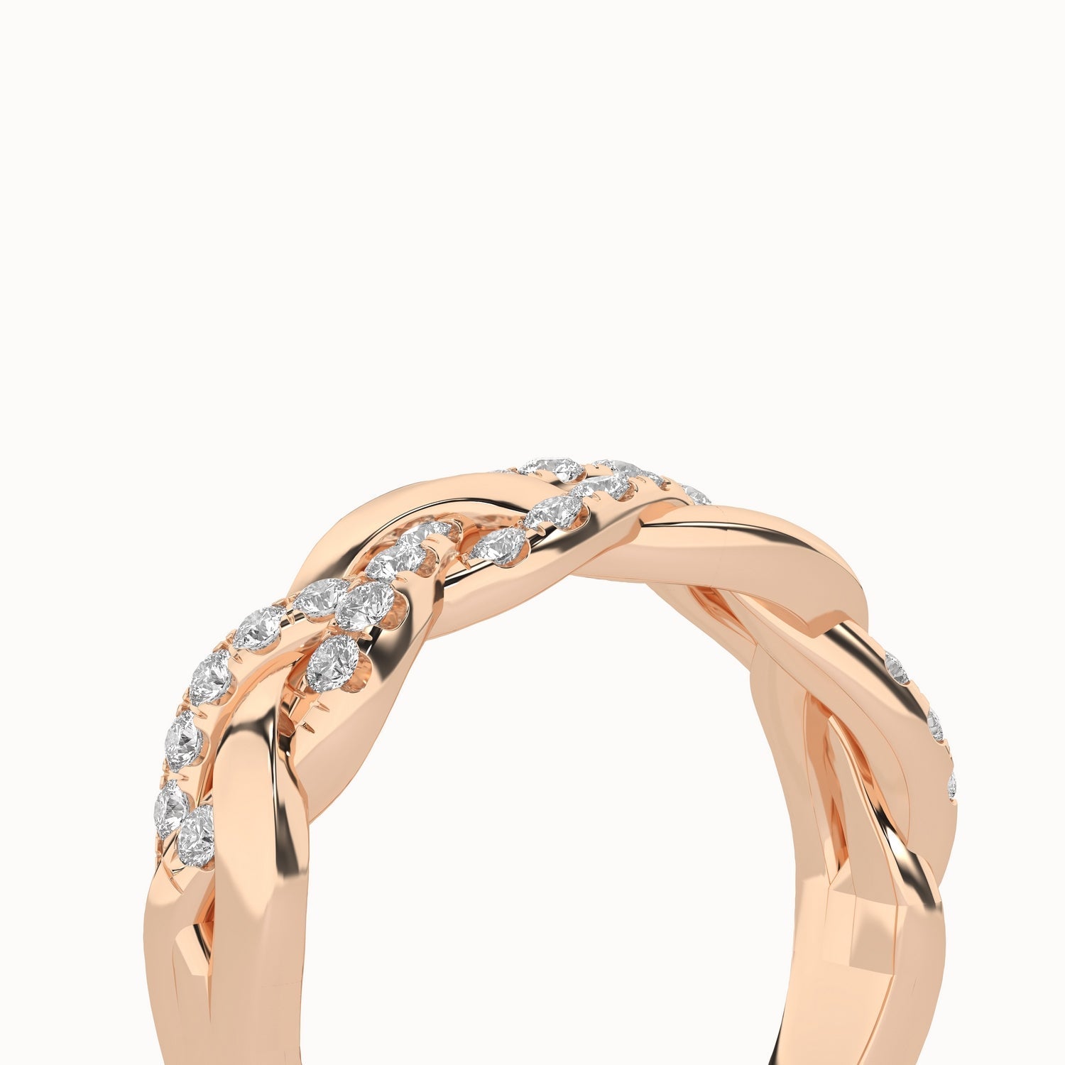 Triple Entwined Braid Ring_Product Angle_1/3Ct - 5