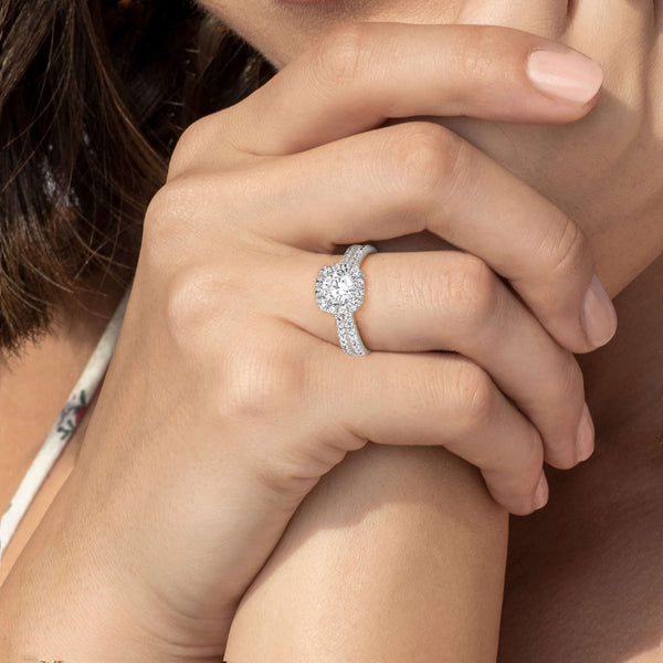 Unified Iconic Round-Princess Halo Ring