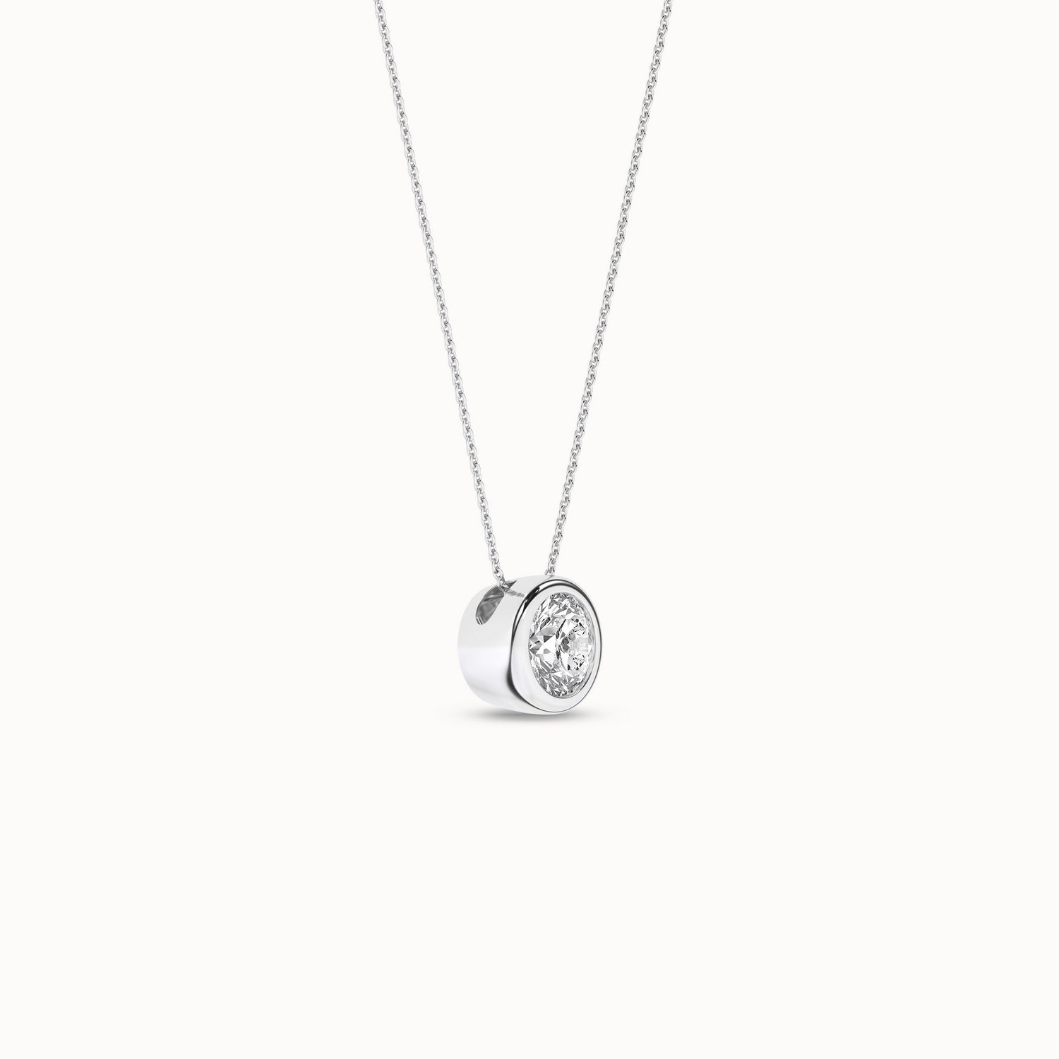 Encompassing Round Necklace_Product Angle_1/2Ct. - 3
