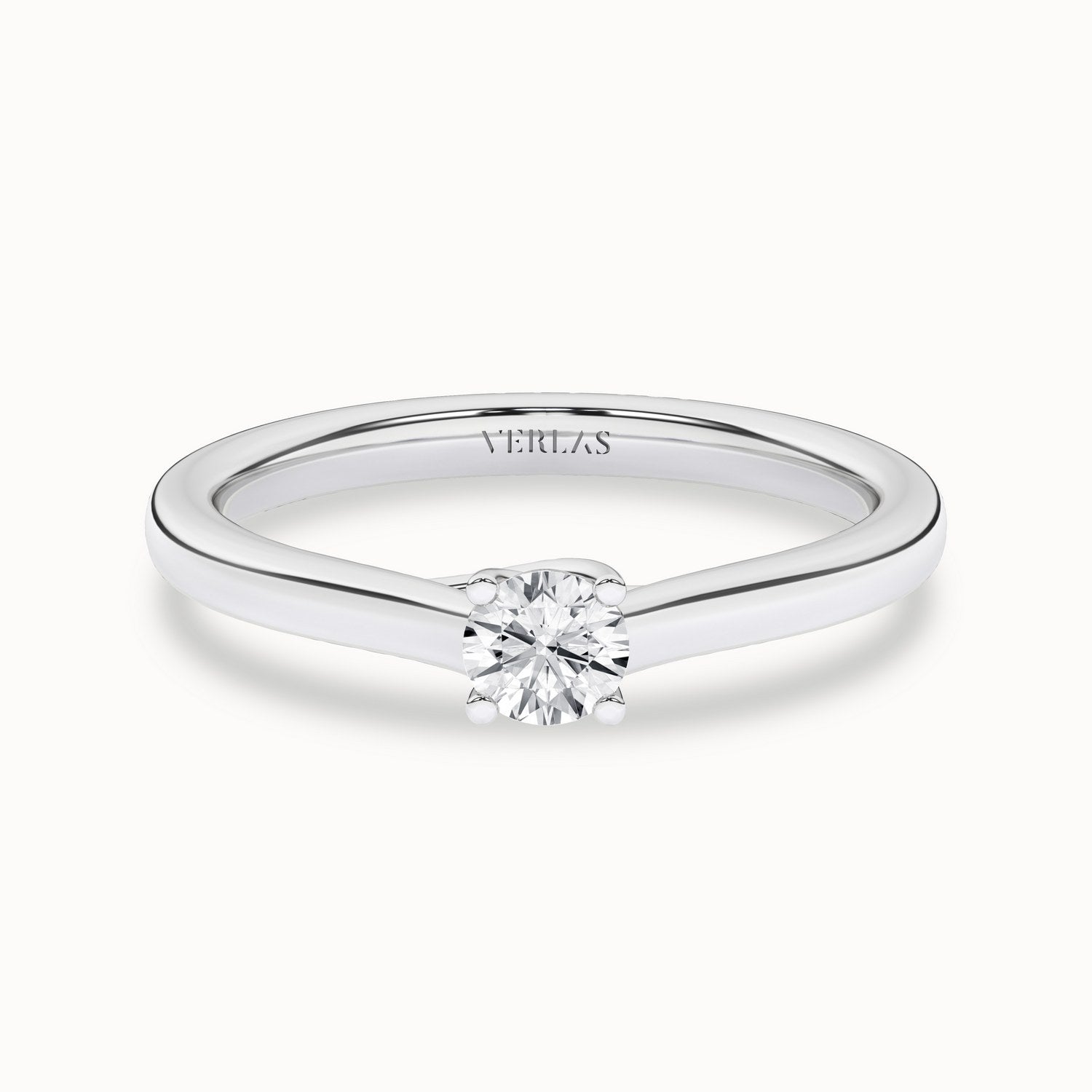 Timeless Round Ring_Product Angle_1/4Ct - 1